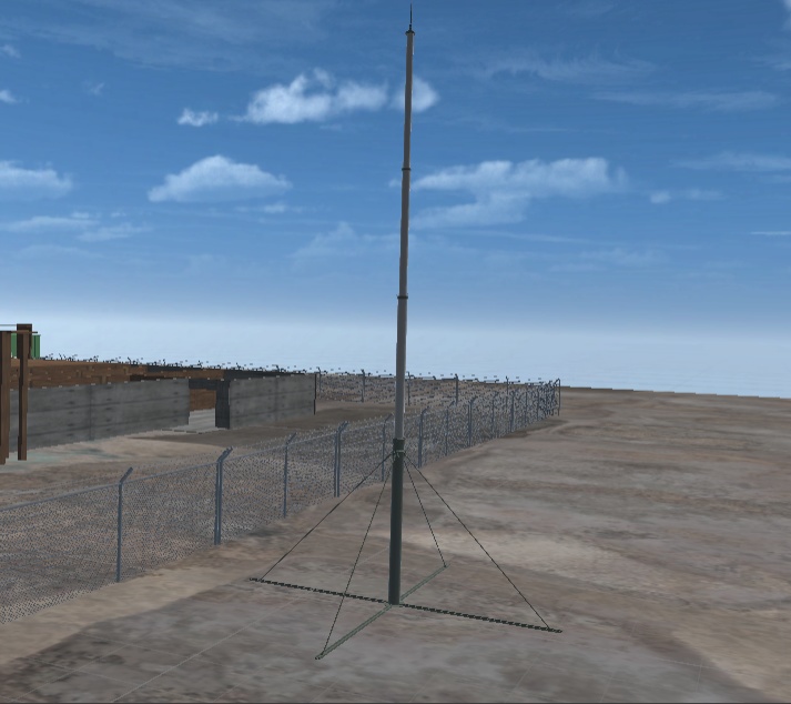 「軍用通信マストセット(八木?+ホイップアンテナ)【無料版あり】」