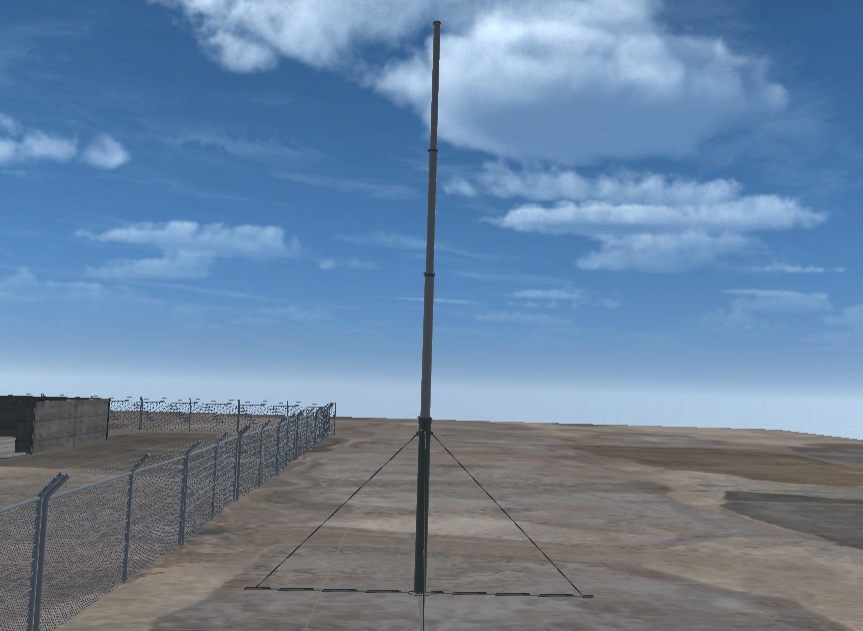 「軍用通信マストセット(八木?+ホイップアンテナ)【無料版あり】」