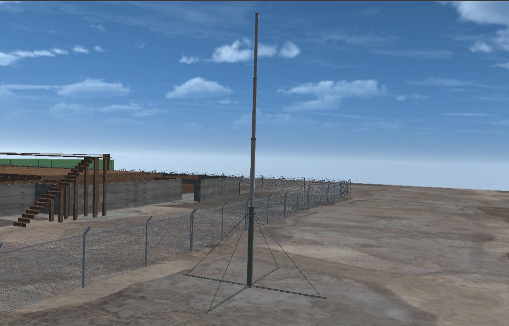 「軍用通信マストセット(八木?+ホイップアンテナ)【無料版あり】」