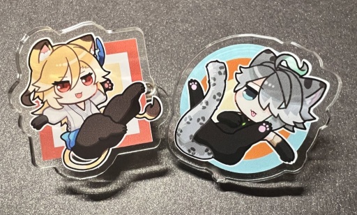 アクリルクリップバッジ