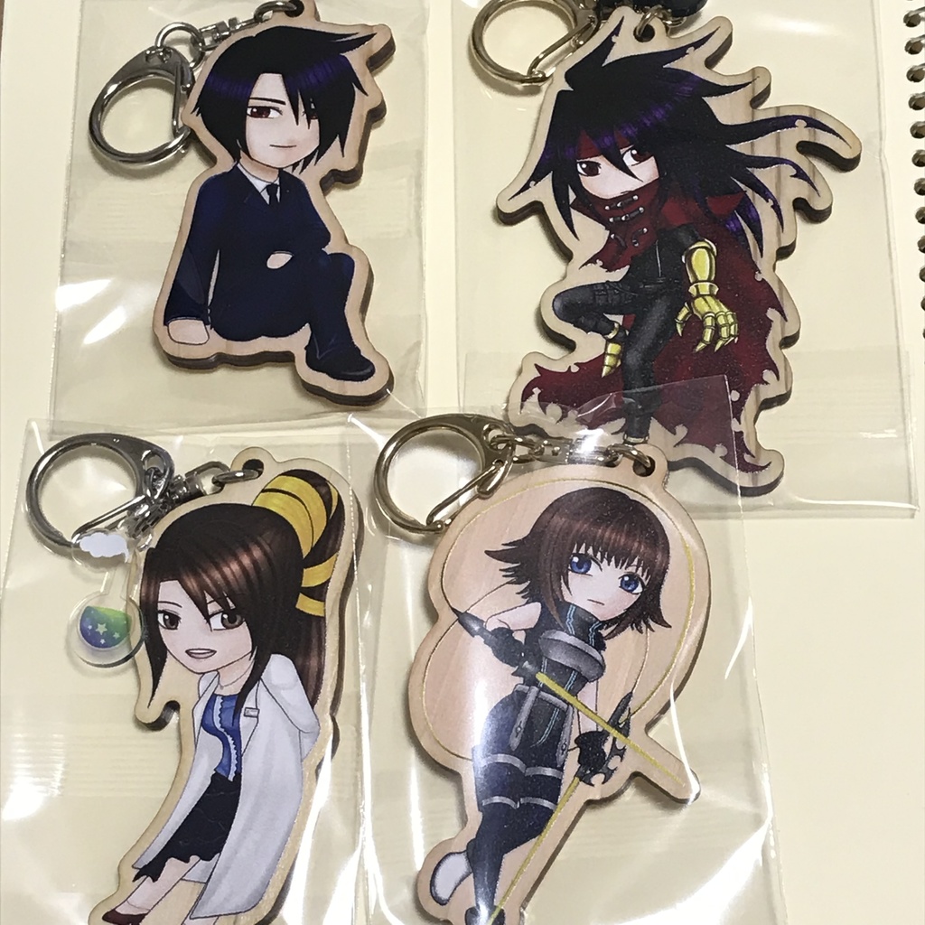 ヴィンセント達のアクスタ ウッドキーホルダー