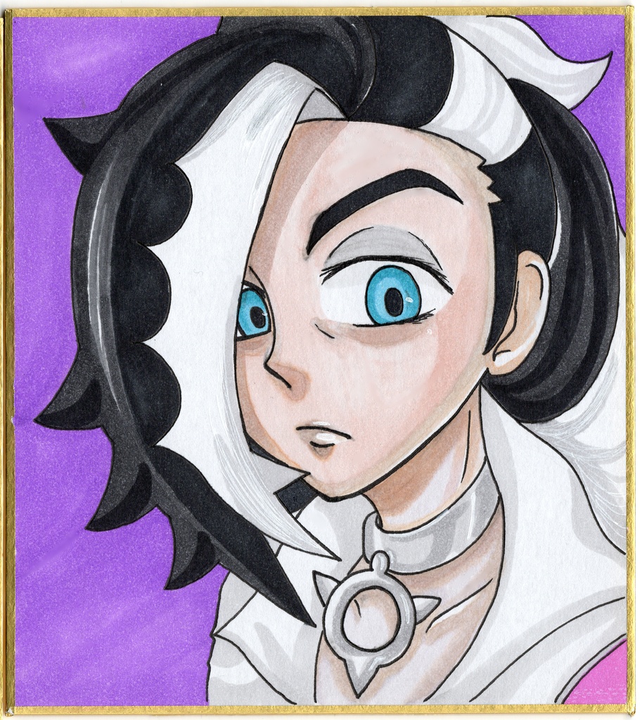 イラストオーダー 色紙 フルカラーコピック