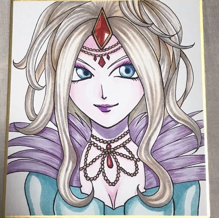 イラストオーダー 色紙 フルカラーコピック