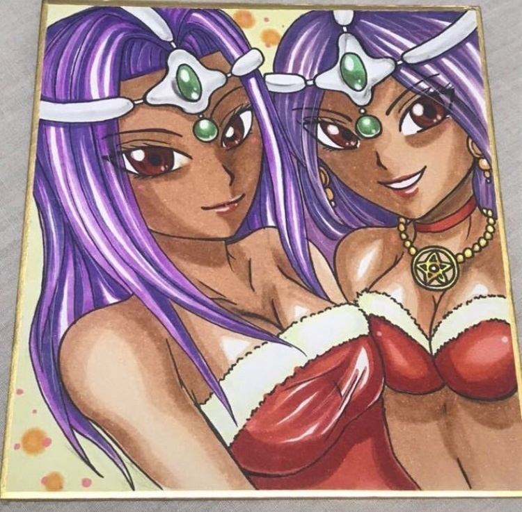 イラストオーダー 色紙 フルカラーコピック