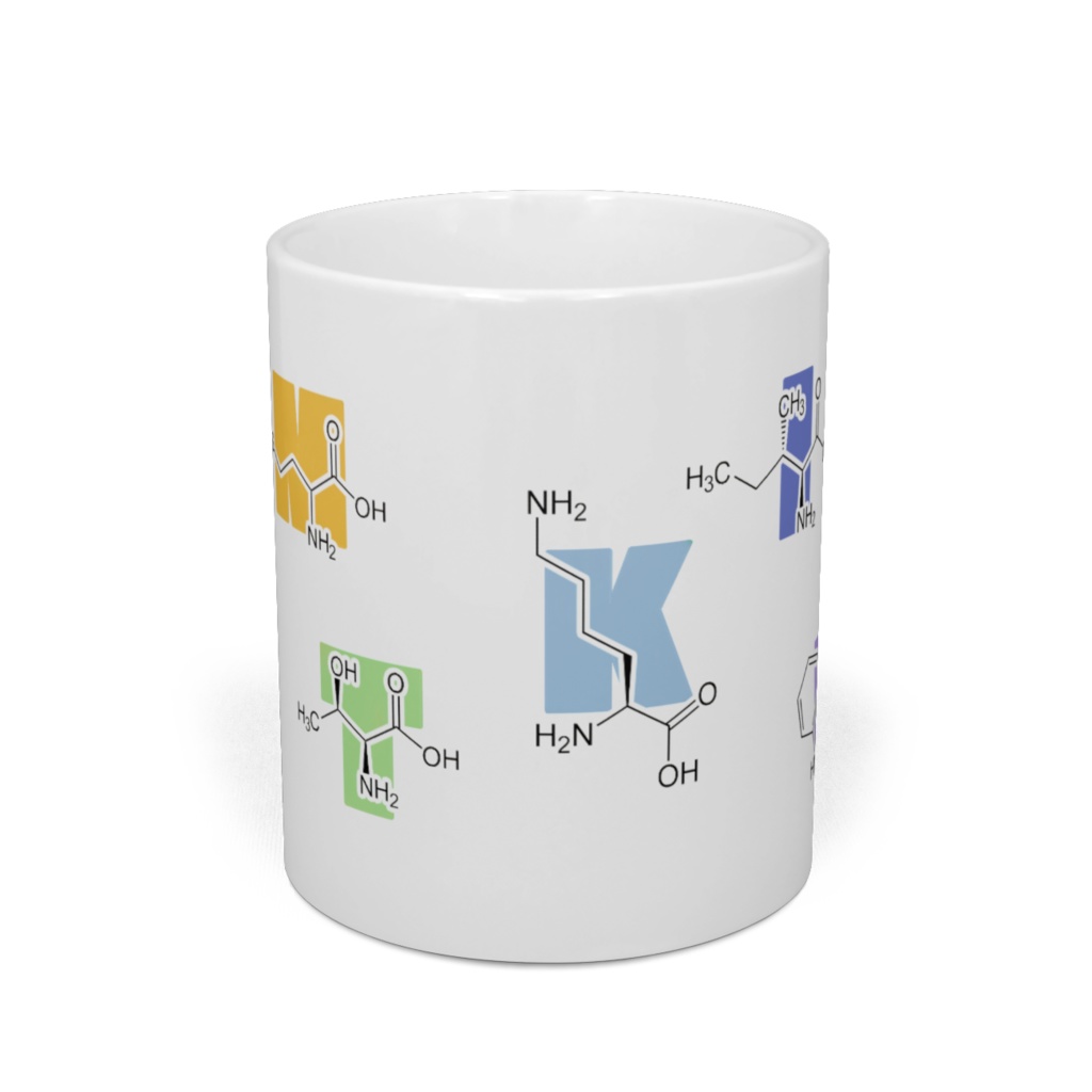 必須アミノ酸化学式マグカップ