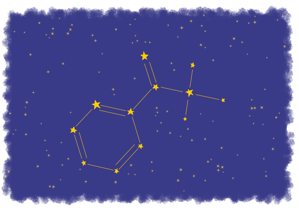 アセトフェノン星座トートバッグ