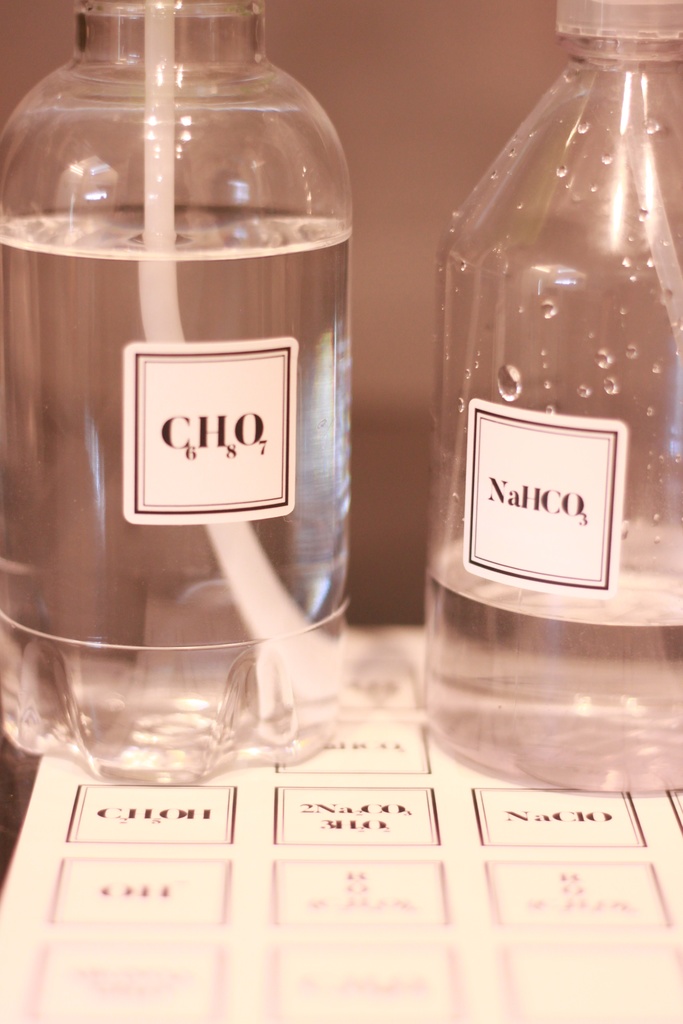 【送料無料】化学式ボトルラベルシール