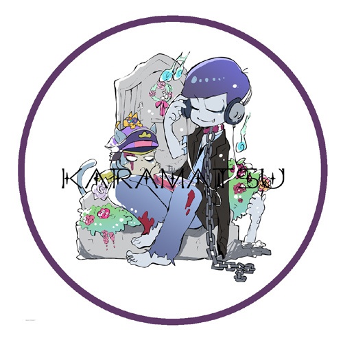 ゾンビカラ松缶バッジ（7.6cm）