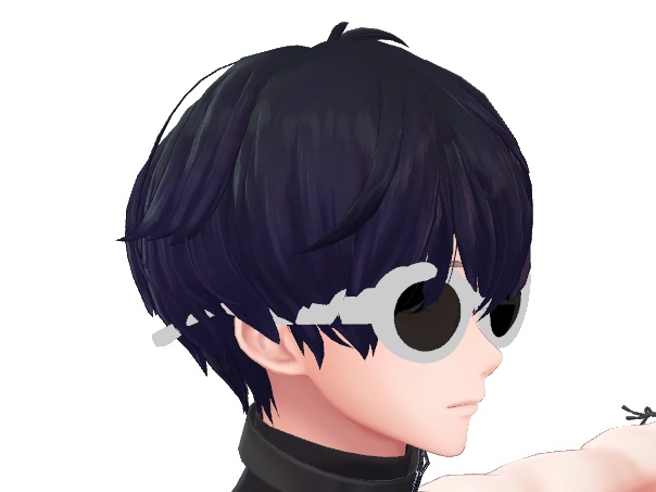 オーバルサングラス(カート・コバーンモデル)【3Dモデル】