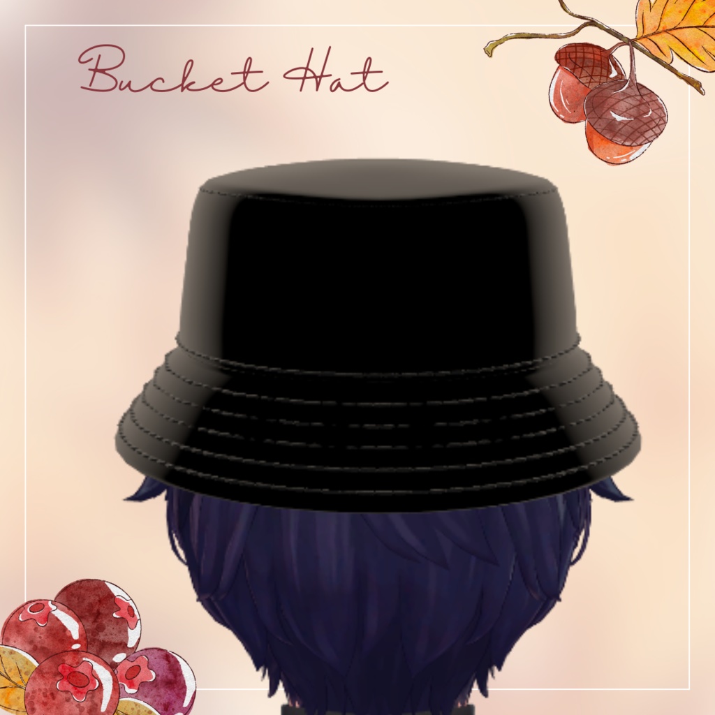バケットハット3Dモデル【FBX + UnityPackage】