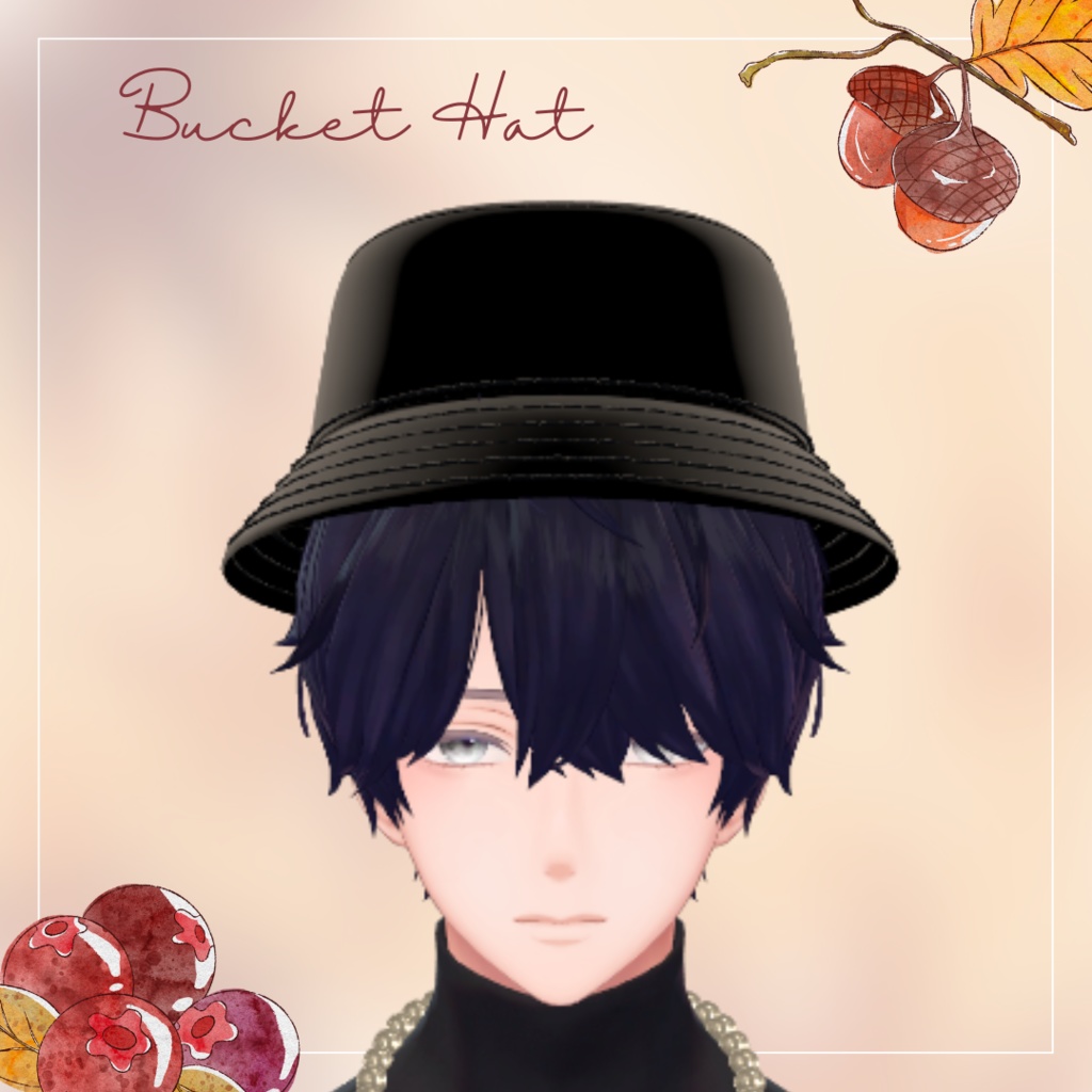 バケットハット3Dモデル【FBX + UnityPackage】