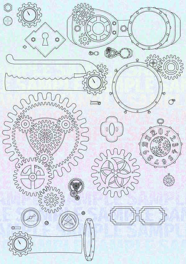 歯車 スチームパンク素材 メーター クリスタようベクター線画 Kurobokuya Booth 歯車 スチームパンク素材 メーター クリスタようベクター線画 Kurobokuya Booth