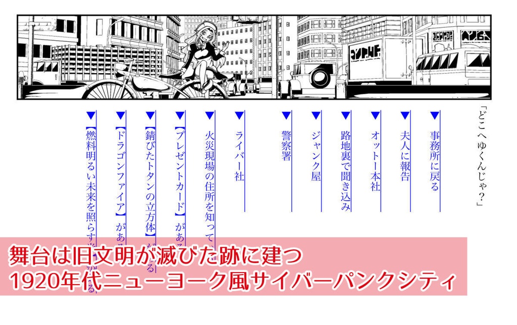 【電子ゲームブック】ジンキド探偵事務所シリーズ 紹介頁