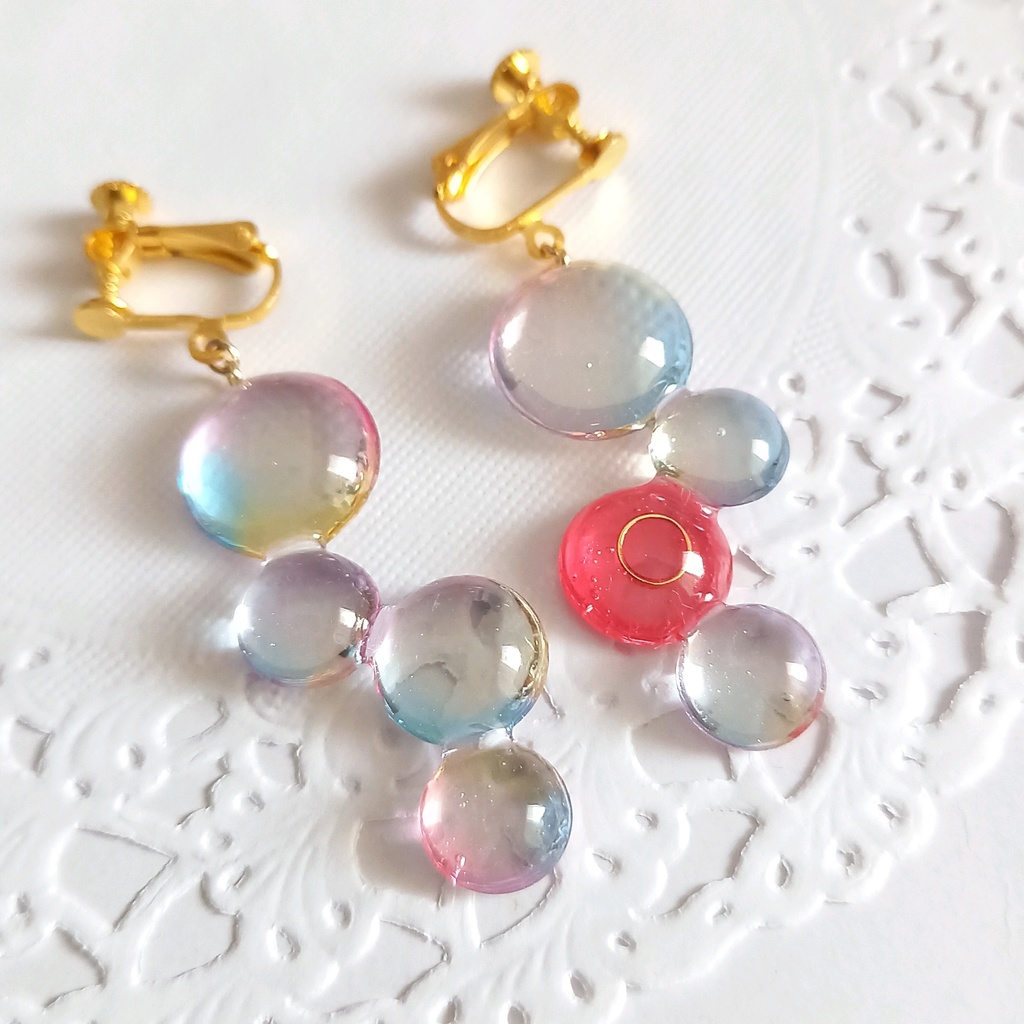 シーザー シャボン玉 ピアス イヤリング(送料込み)