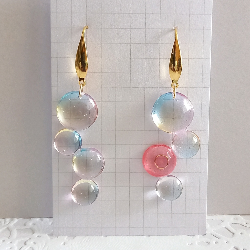 シーザー シャボン玉 ピアス イヤリング(送料込み)