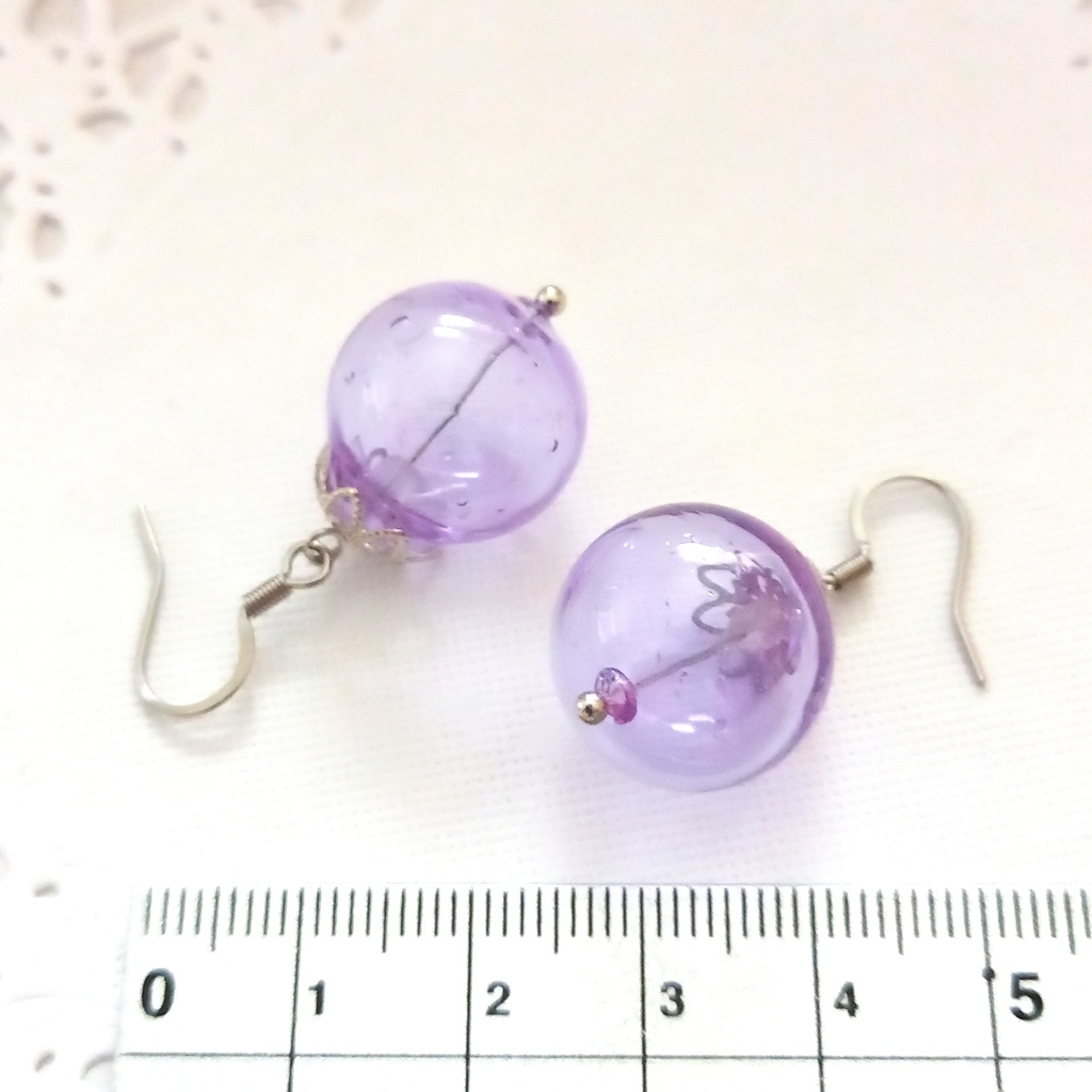 薩摩の奇公子 ガラスのピアス イヤリング(送料込み)