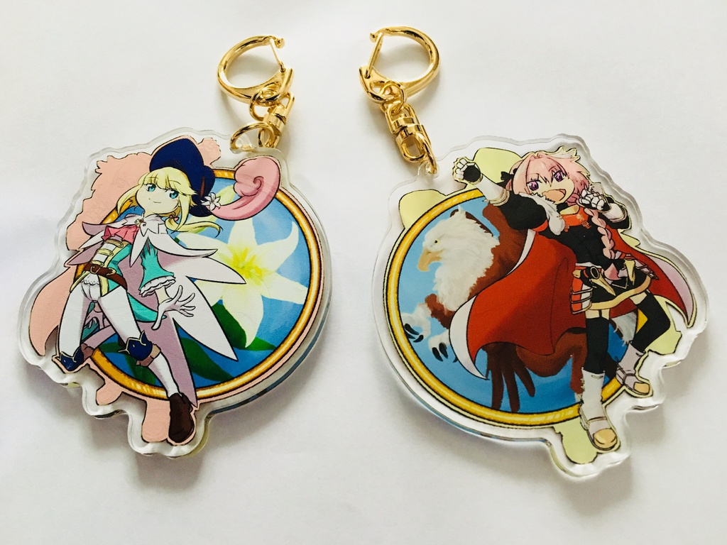 アスデオ両面アクリルキーホルダー