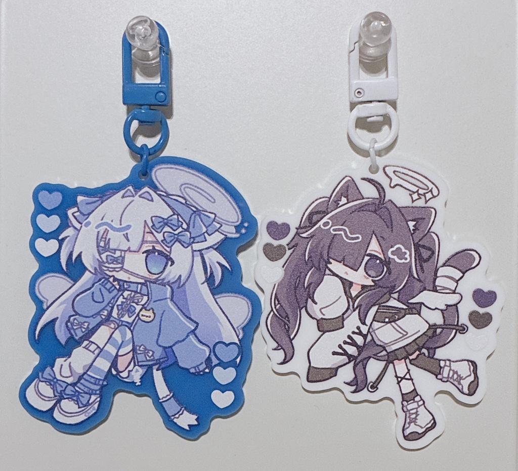 あのめあ&てんちる カラーアクリルキーホルダー