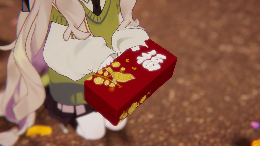 【無料 Free】 Functionable toy New Year Lucky Money bag Red envelope 【ModularAvatar対応】