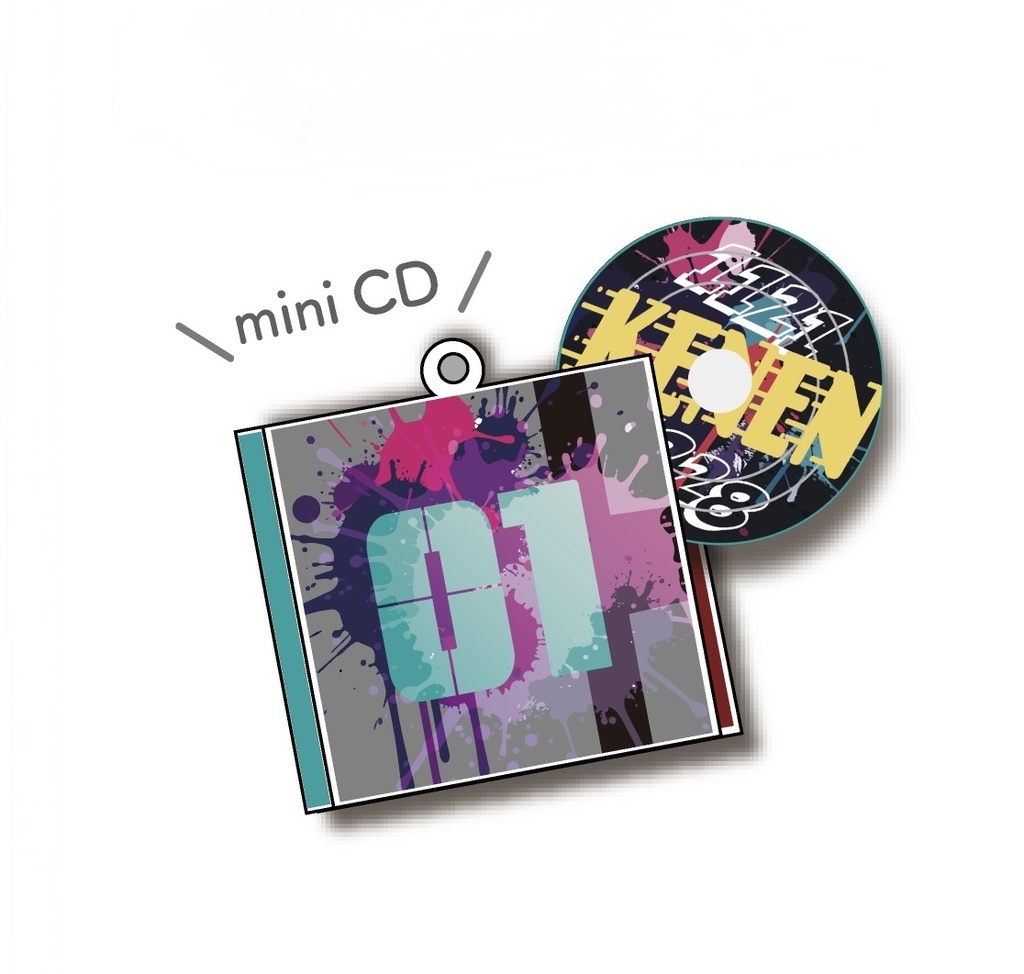 ミニCDキーホルダー