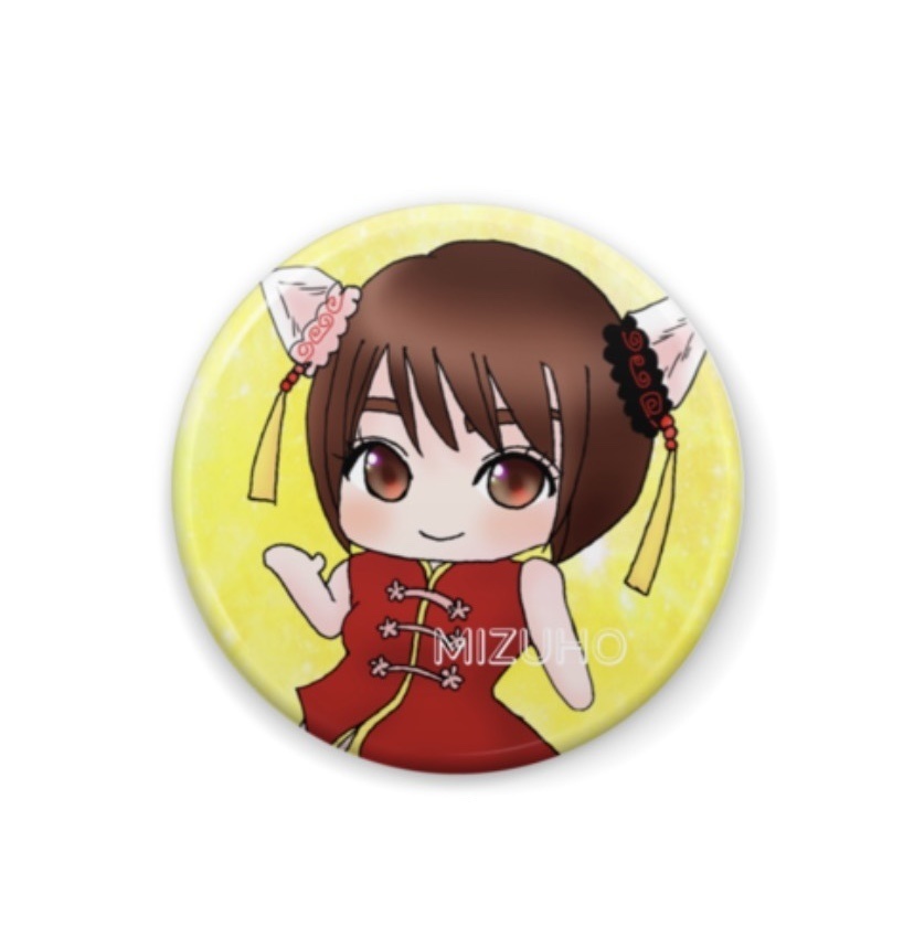 白石みずほ缶バッチ