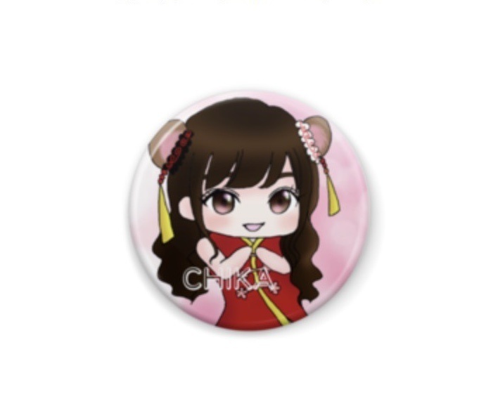 熊谷知花缶バッチ