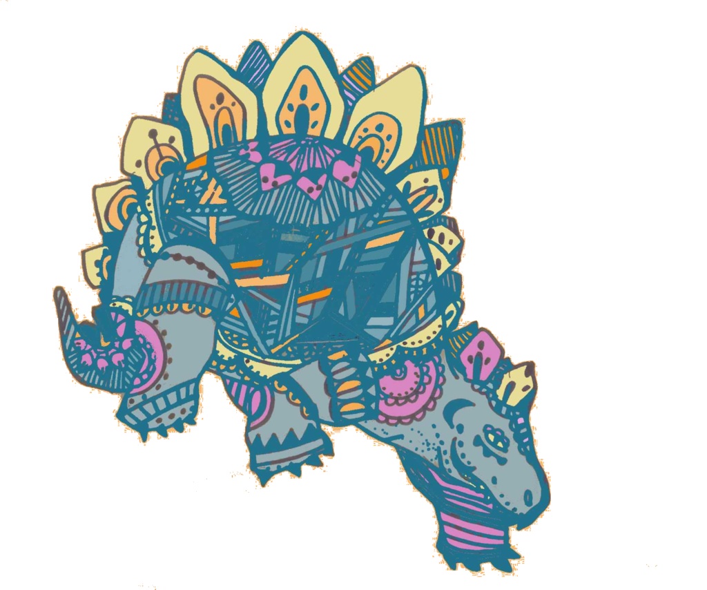 恐竜Tシャツ(ステゴサウルス)