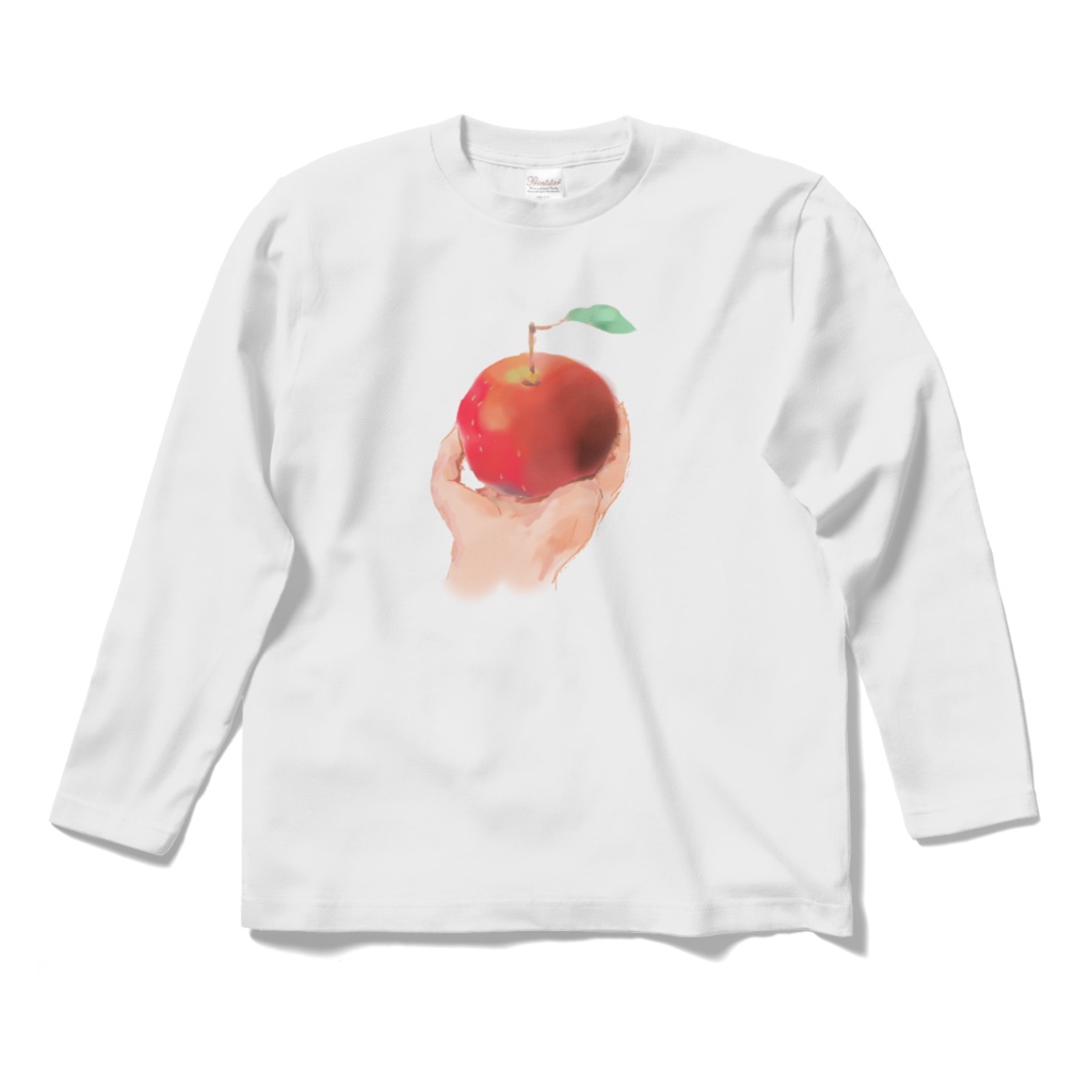 リンゴのロングスリーブTシャツ