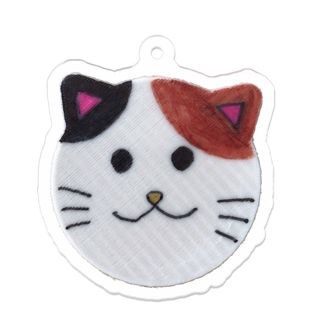 三毛猫のアクリルキーホルダー