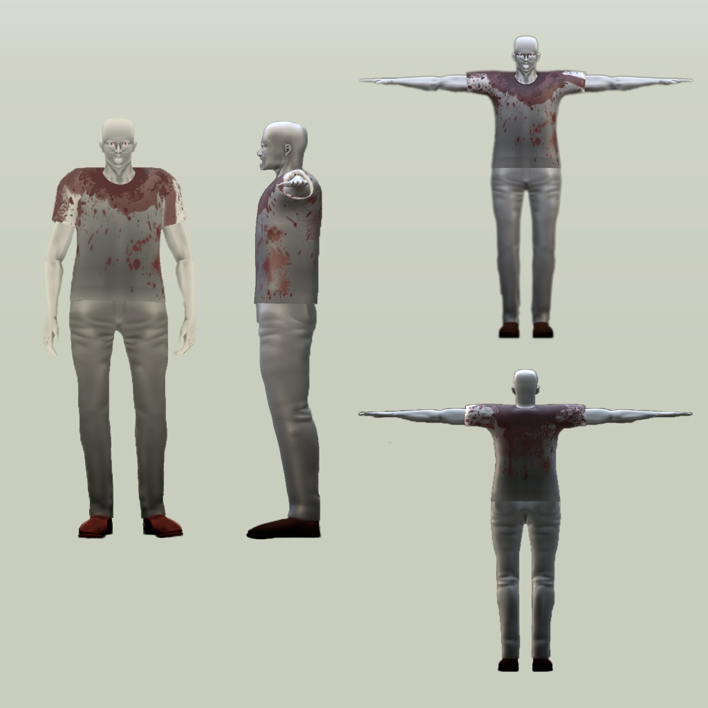 VRChat想定 3Dアバター モデル「初心でかわいいゾンビ」