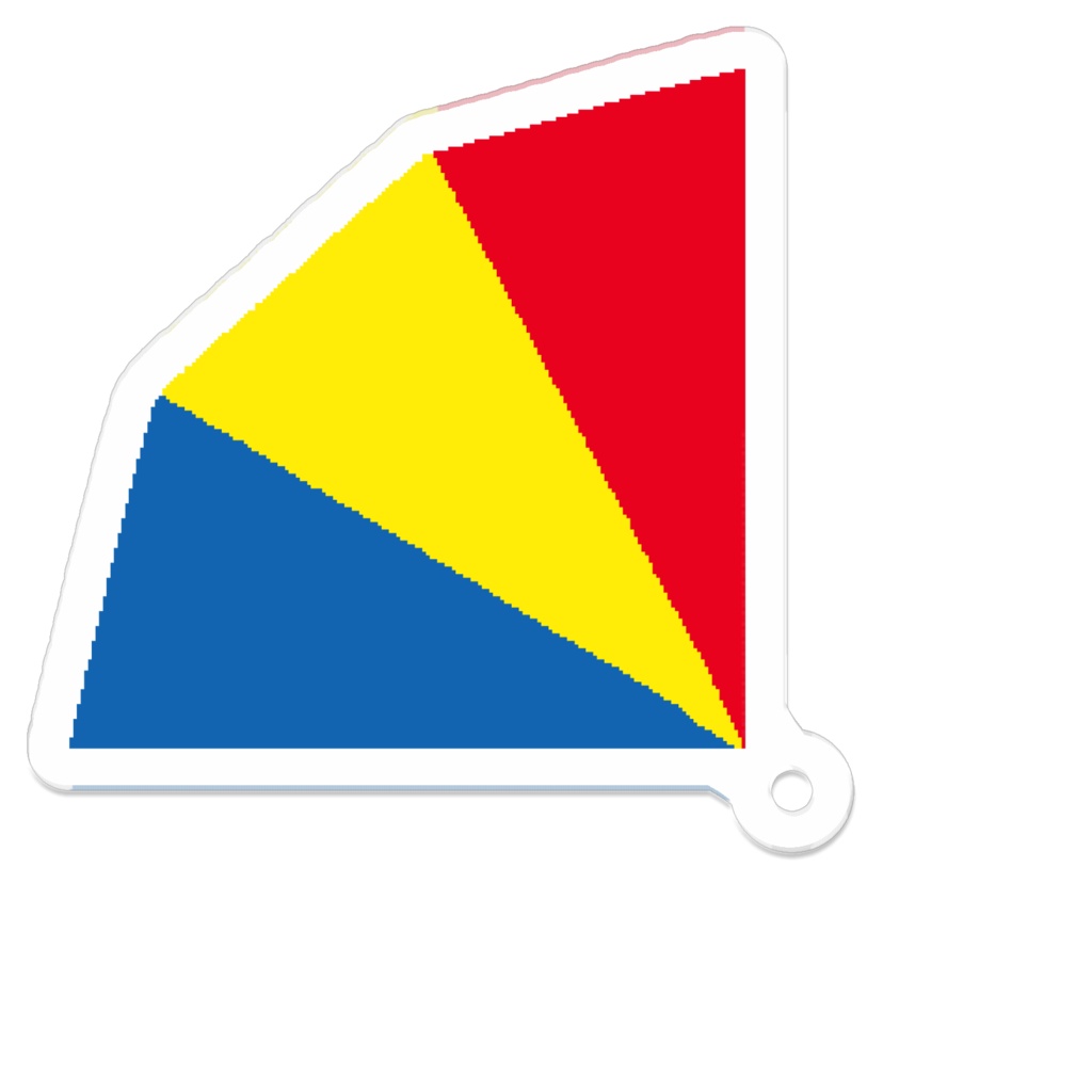 3色扇 キーホルダー