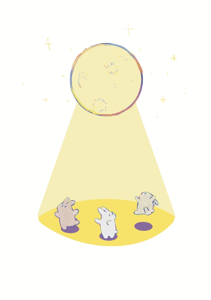 うさぎのぴょんおどりTシャツ