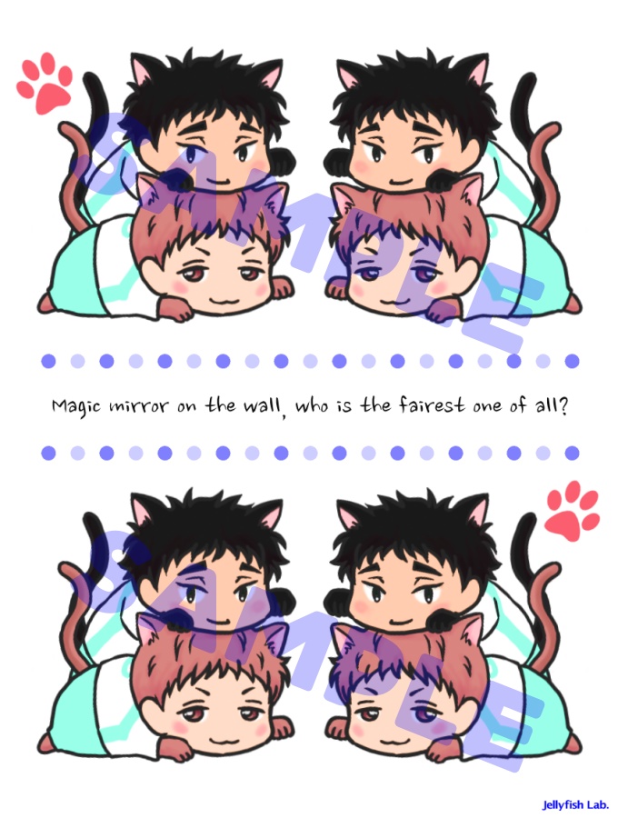 松川&花巻★にゃんこポケットミラー