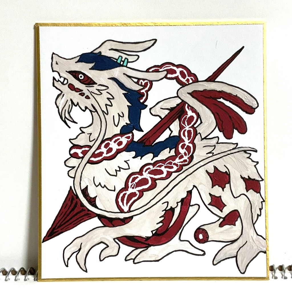 【色紙】汚血泣涙ホンル(全身)