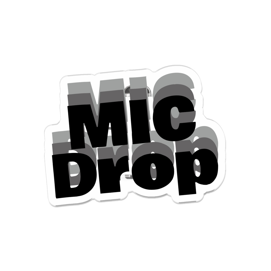 MIC Drop イメージ アクリルバッジ