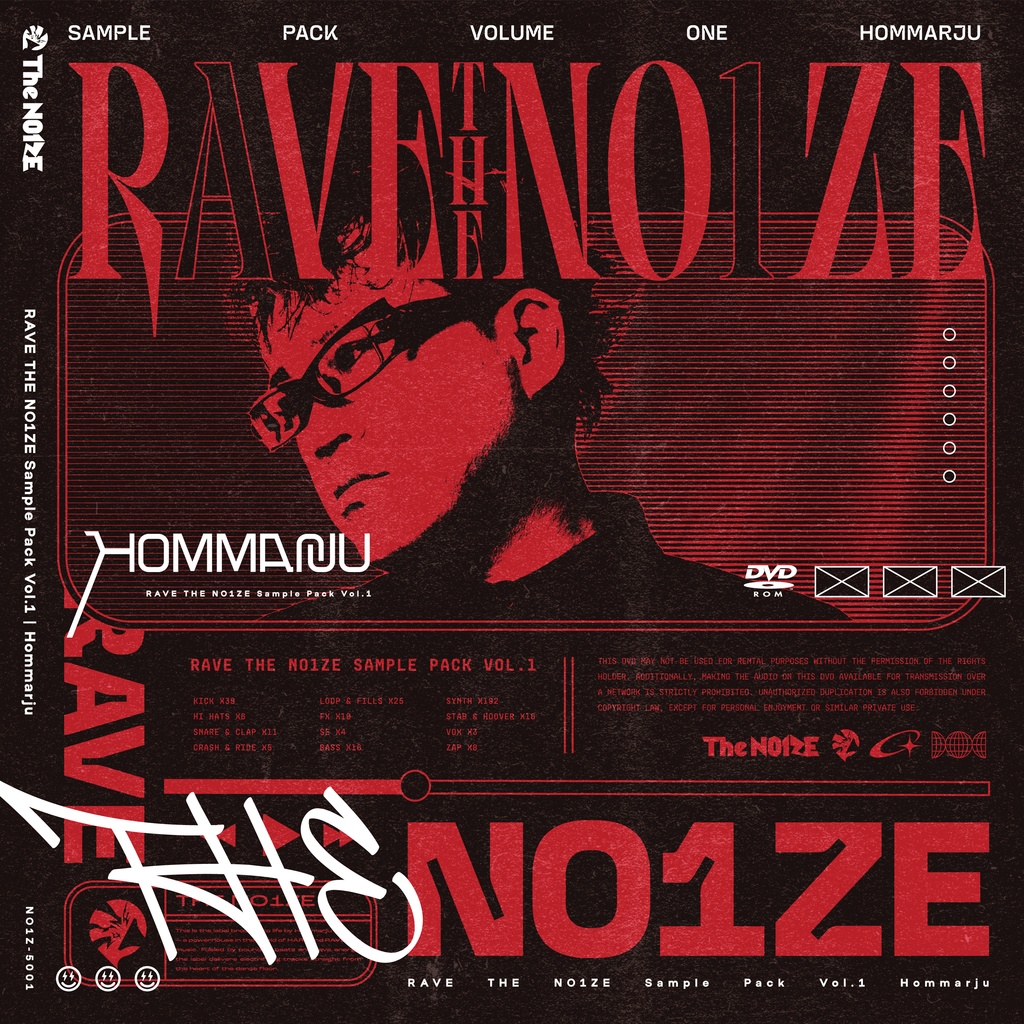 RAVE THE NO1ZE Sample Pack Vol.1 / Hommarju