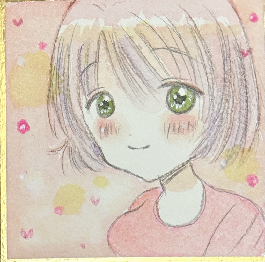 色紙原画【ももいろの午後】