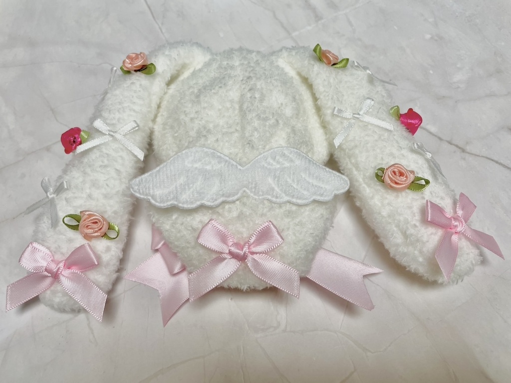 お花とたれみみうさちゃん(ミルク)