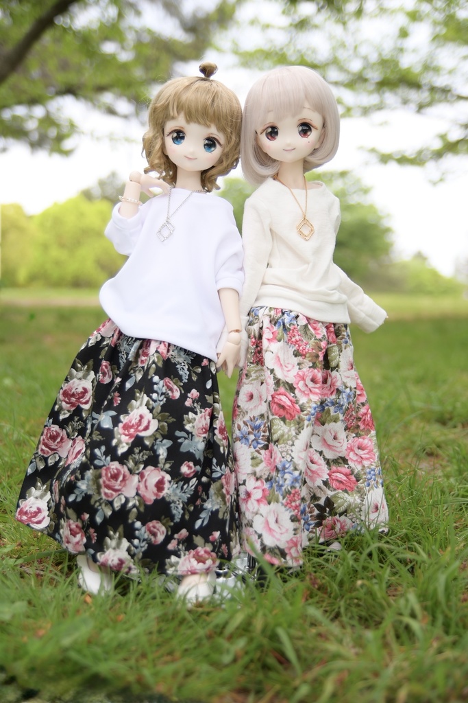 ロングスカート/大花