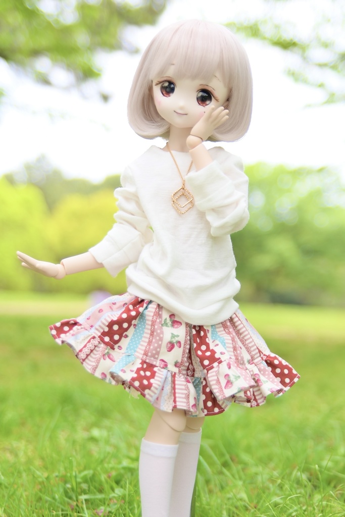 フリルスカート/いちご