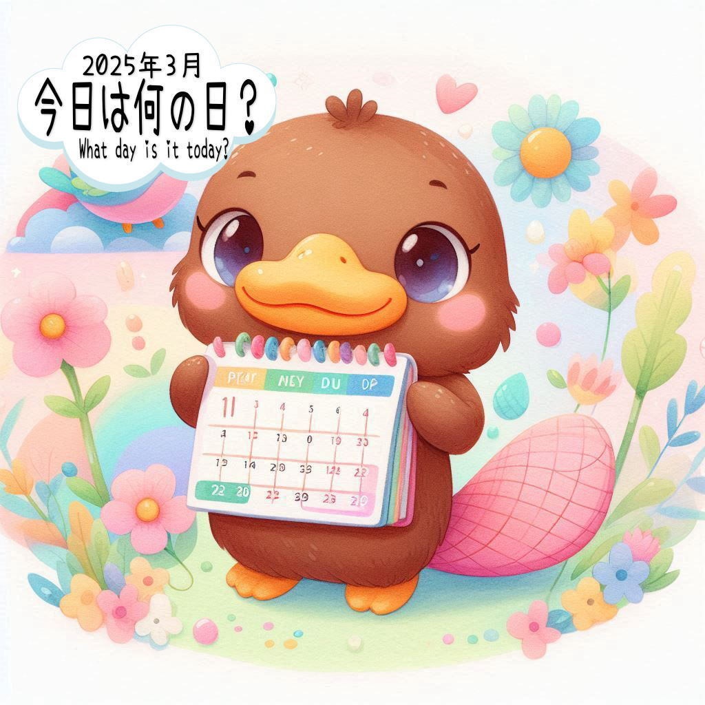 2025年3月の「今日は何の日?」&「おやすみアニマル30枚」