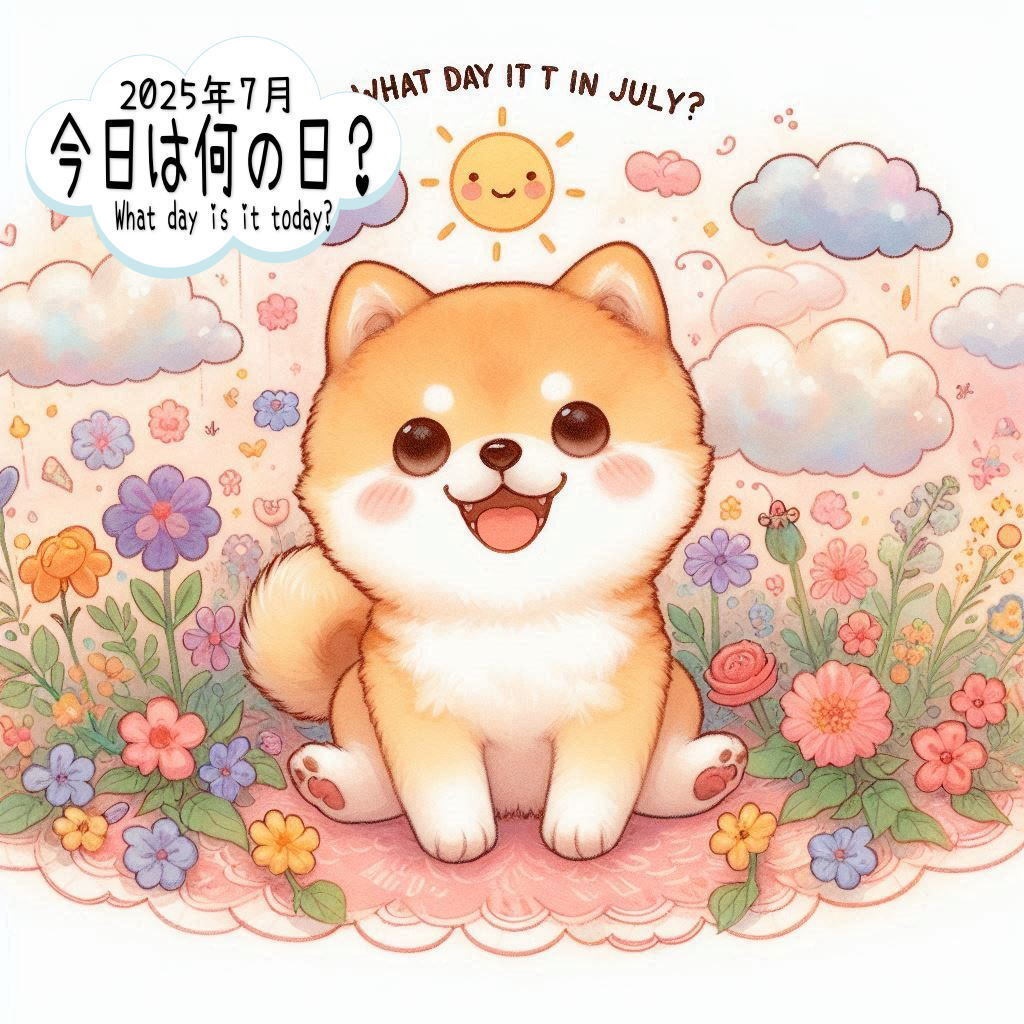 2025年7月の「今日は何の日？」＆「おやすみアニマル30枚」