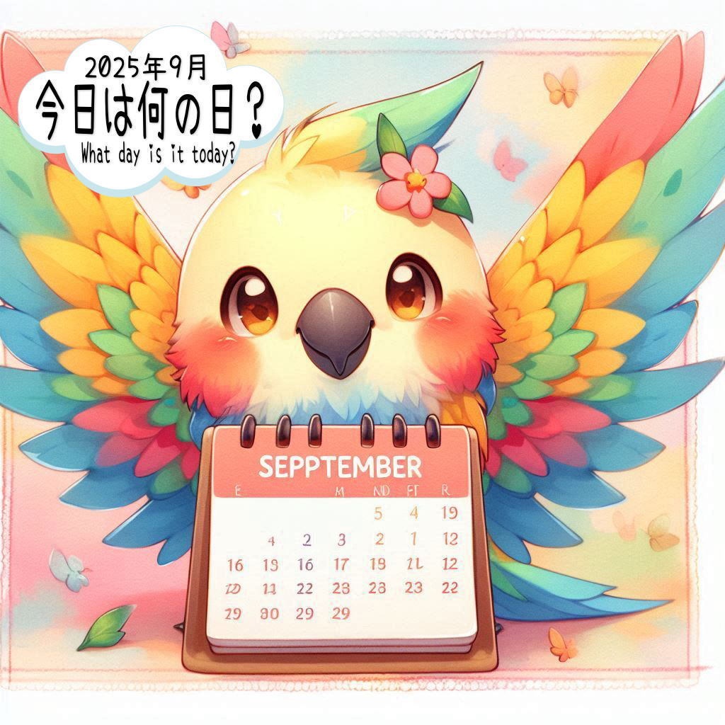 2025年9月の「今日は何の日？」＆「おやすみアニマル30枚」