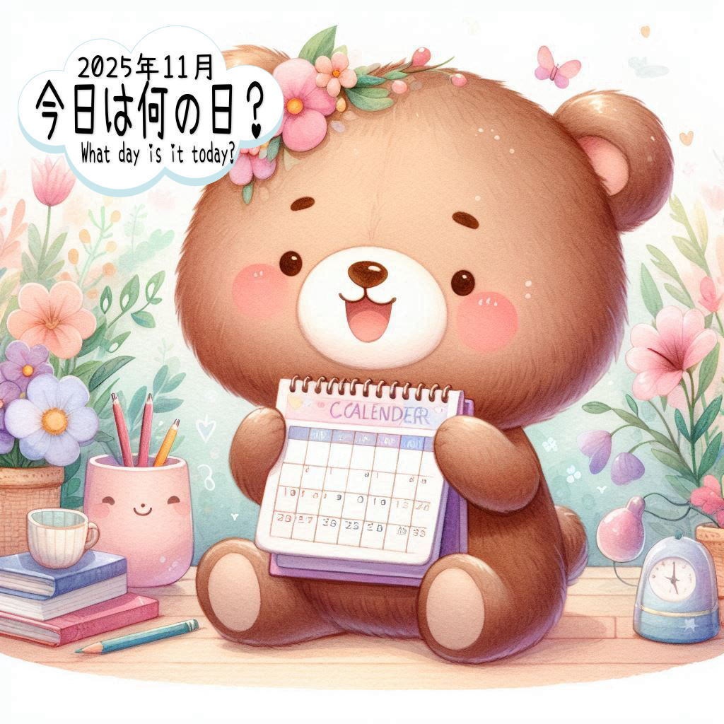 2025年11月の「今日は何の日?」&「おやすみアニマル30枚」