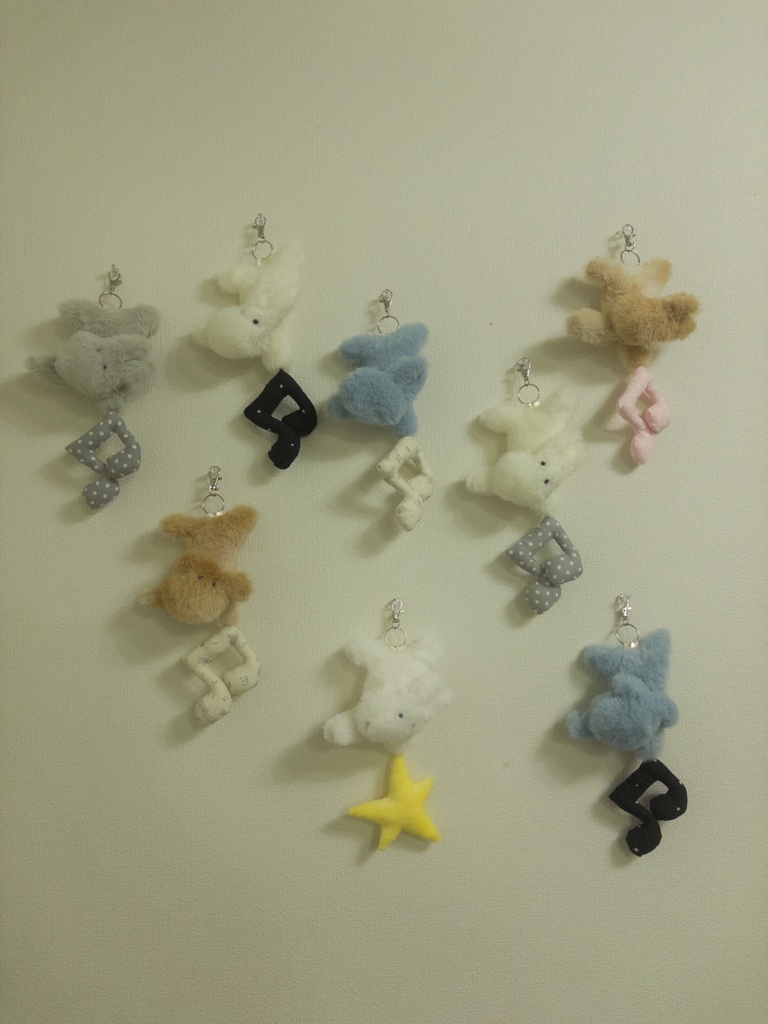 さかだちうささん🎵(茶うさ×ピンクおんぷ)