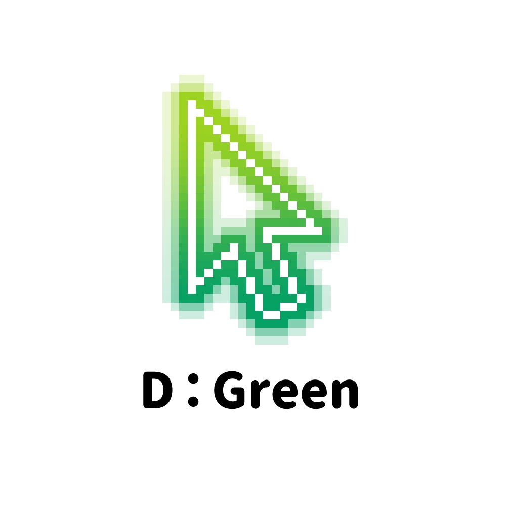 グラデーションネオンポインタ【マウスカーソル/Windows対応】