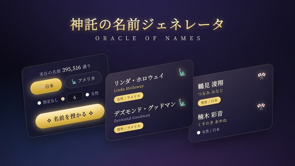 ランダム名前ジェネレーター