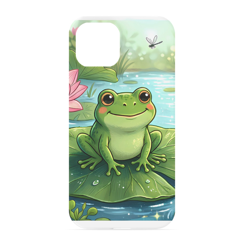 カエル柄のiPhoneケース