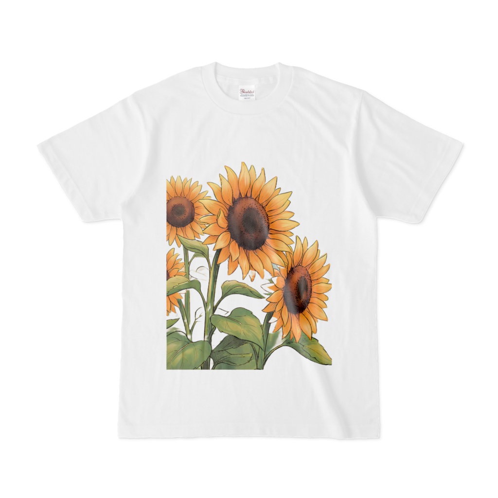 ひまわり柄のTシャツ
