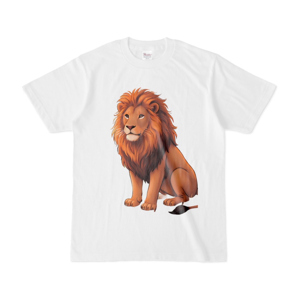 ライオン柄のTシャツ